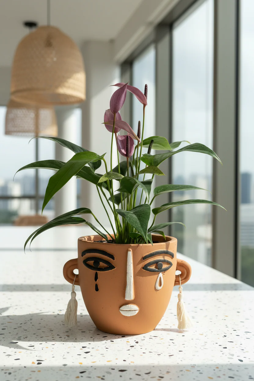 Anthurium Andraeanum "Zizou purple"