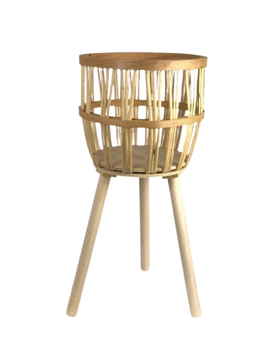 Bamboo Basket with Stand - Image 10