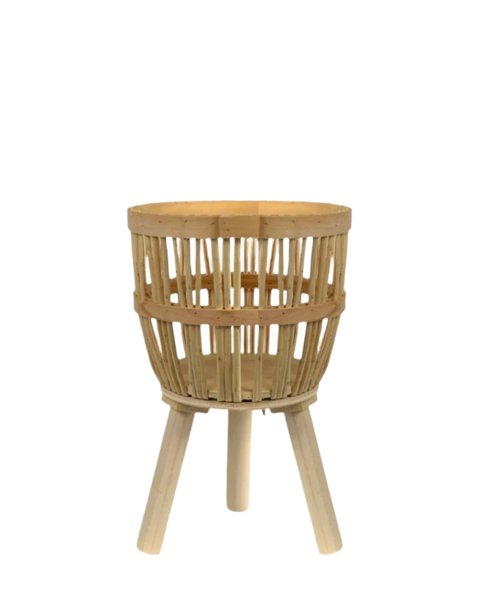 Bamboo Basket with Stand - Image 7