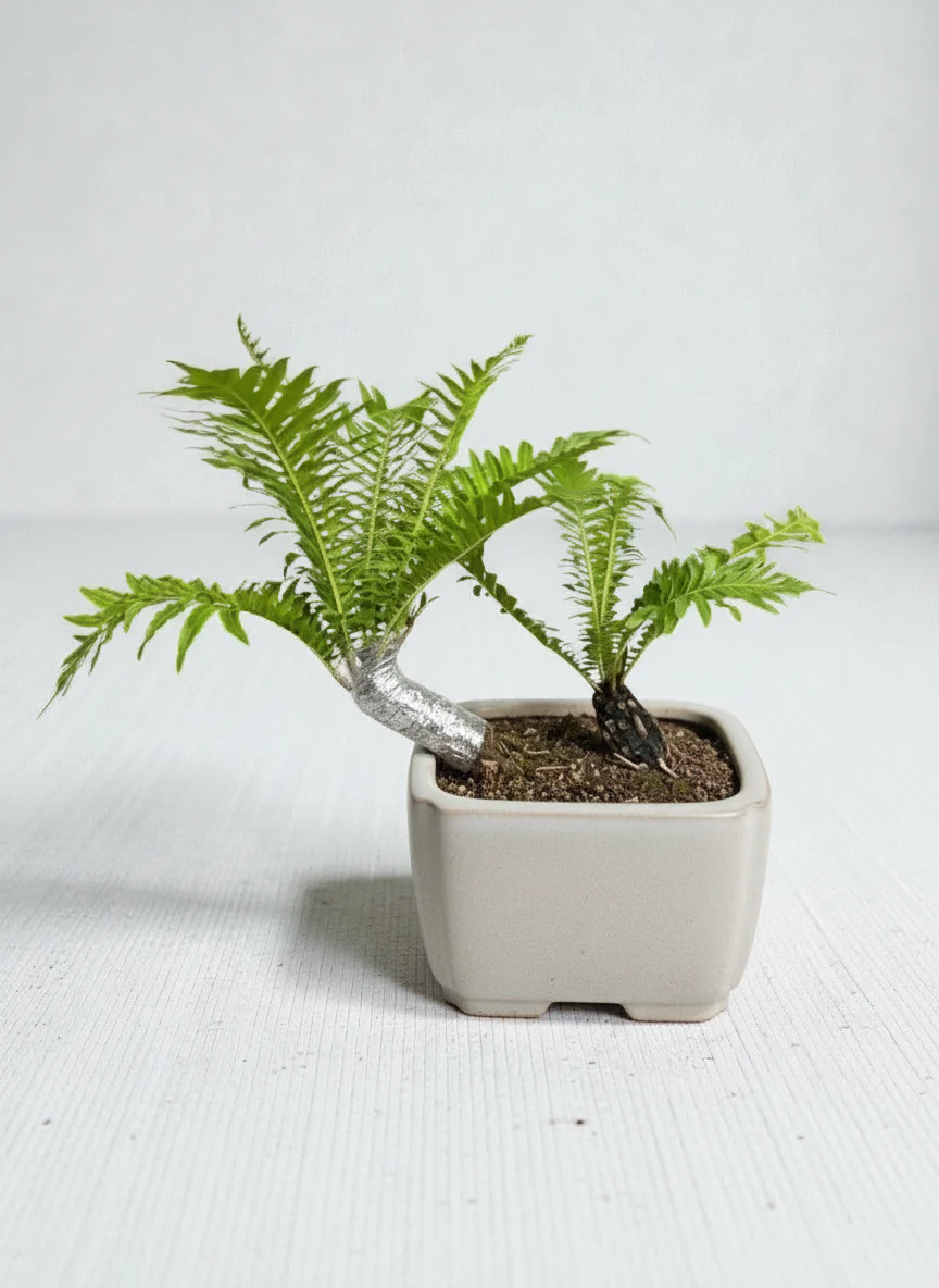 Bonsai Tree Fern - Silver Lady - Image 10