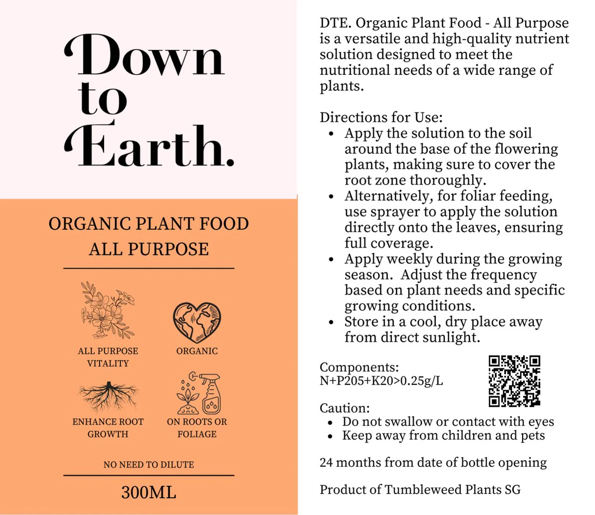 Down To Earth. All Purpose Plant Food (discontinued) - Image 12