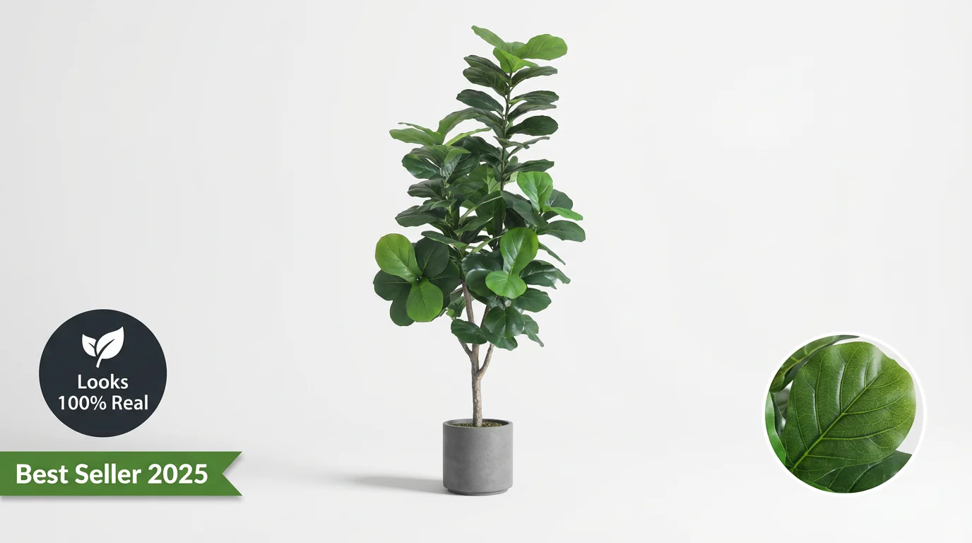 Fiddle Leaf Fig (Life-like Artificial) - Image 3