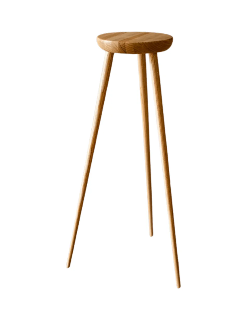 High Wooden Plant Stand - Image 4