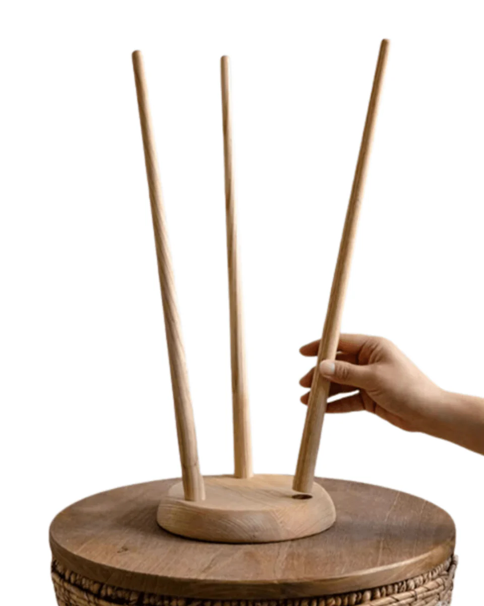 High Wooden Plant Stand - Image 5