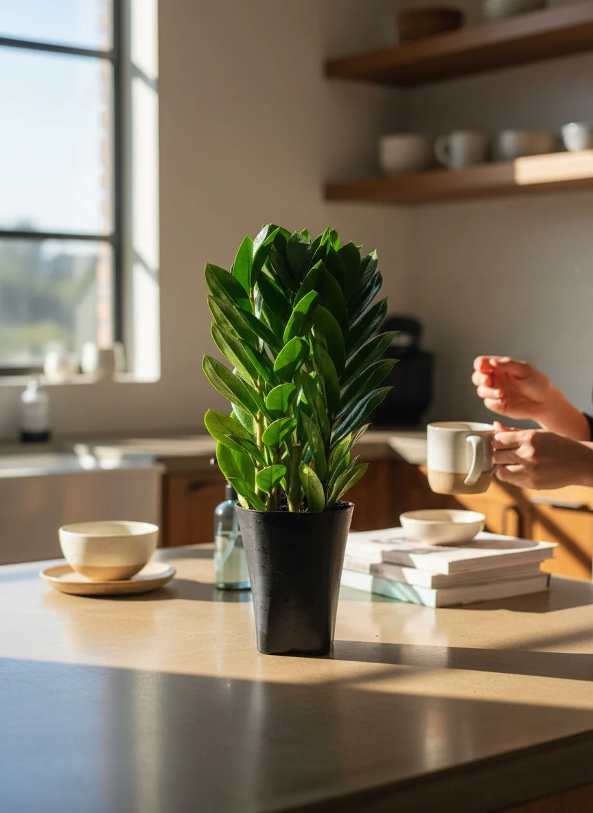 Little ZZ Plant in Self Watering Planter - Image 5