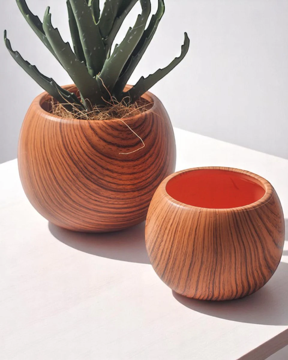 Nala Wood Planter - Medium - Image 9