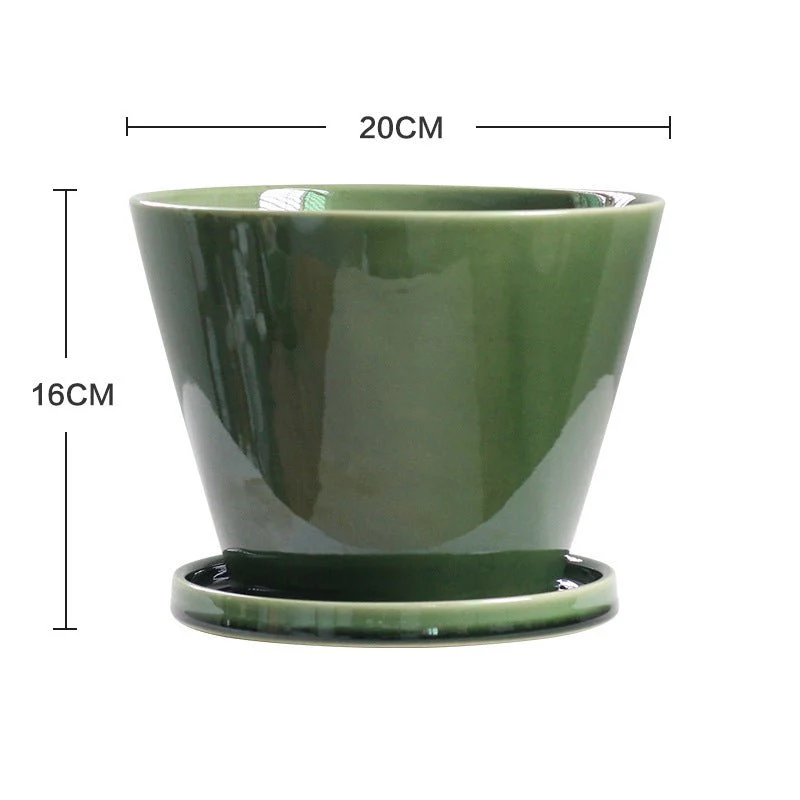 Retro Glazed Planter - Image 11