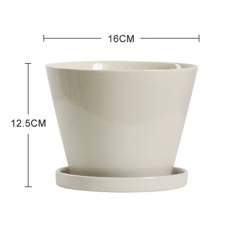 Retro Glazed Planter - Image 9
