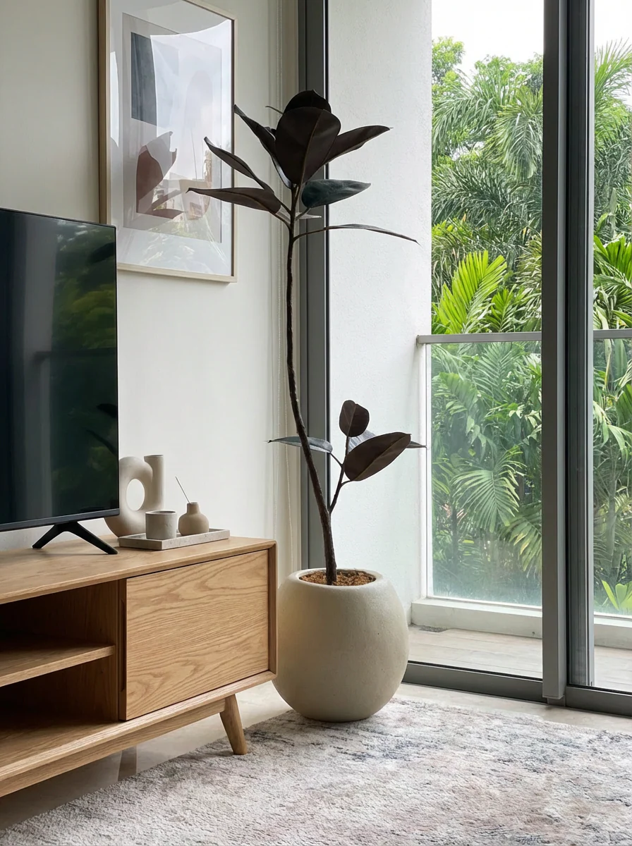 Rubber Tree 1.2m (Life-like Artificial) - Image 2