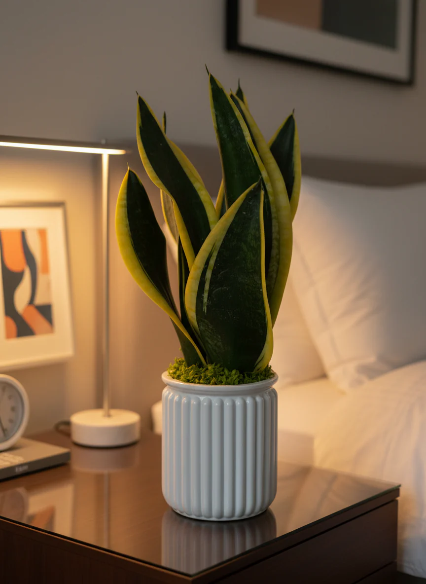 Sansevieria Trifasciata Laurentii Hydro - Self Watering (assorted) - Image 3