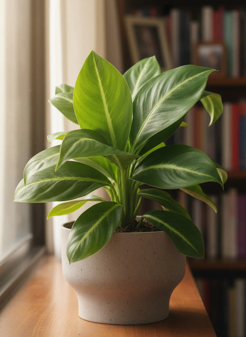 Spathiphyllum ‘White Stripe’