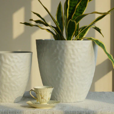 Luna Egg Pearl Cloudstone Pot - Large - Image 4