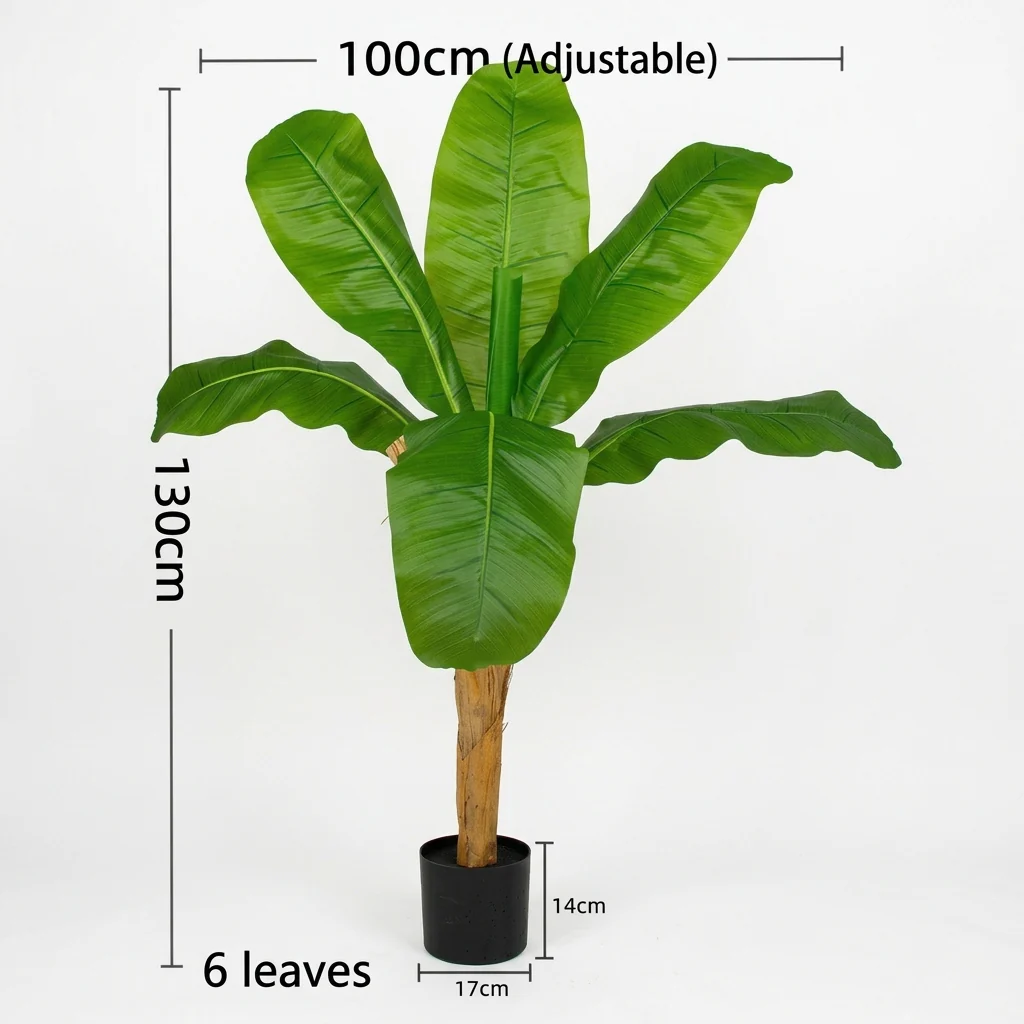 Tropical Banana Tree Artificial Plant - Image 3