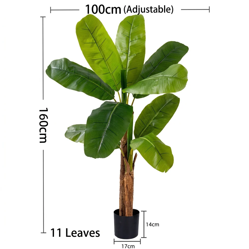 Tropical Banana Tree Artificial Plant - Image 5