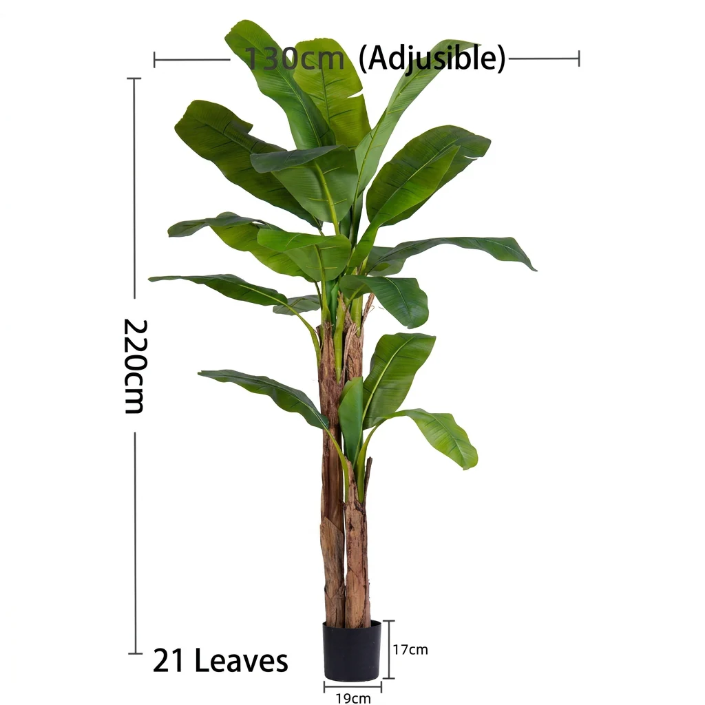 Tropical Banana Tree Artificial Plant - Image 7