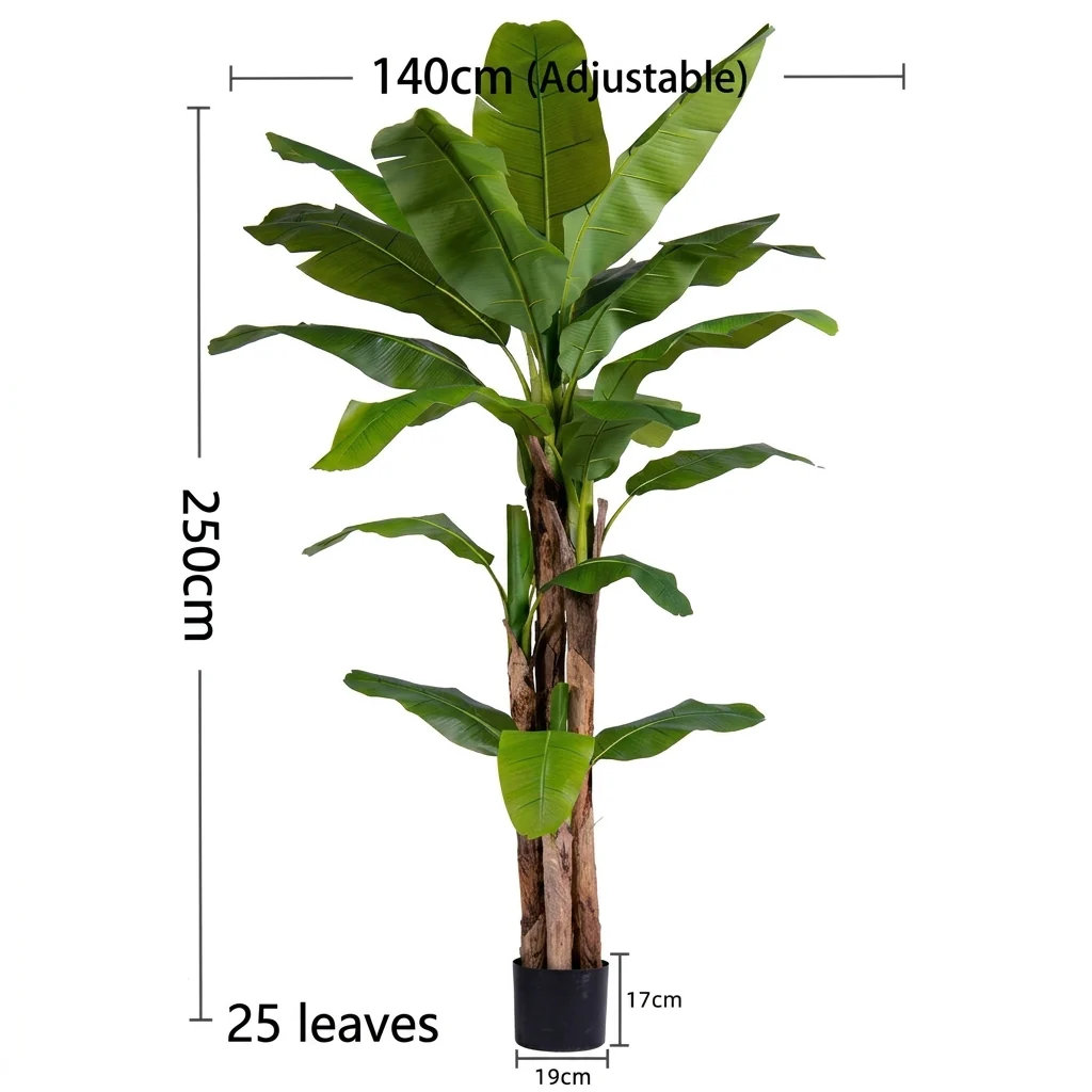 Tropical Banana Tree Artificial Plant - Image 8