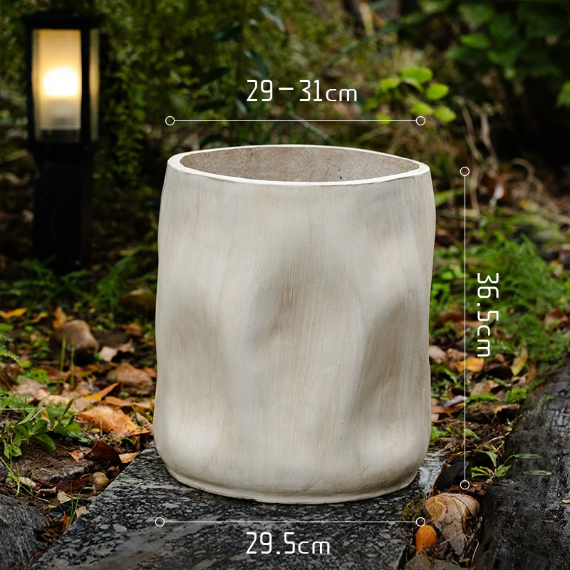 White Rustic Wave Pot - Image 11